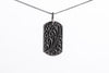 Ronchelle “Adore” Dog Tag Sterling Silver Double Sided Pendant and Chain