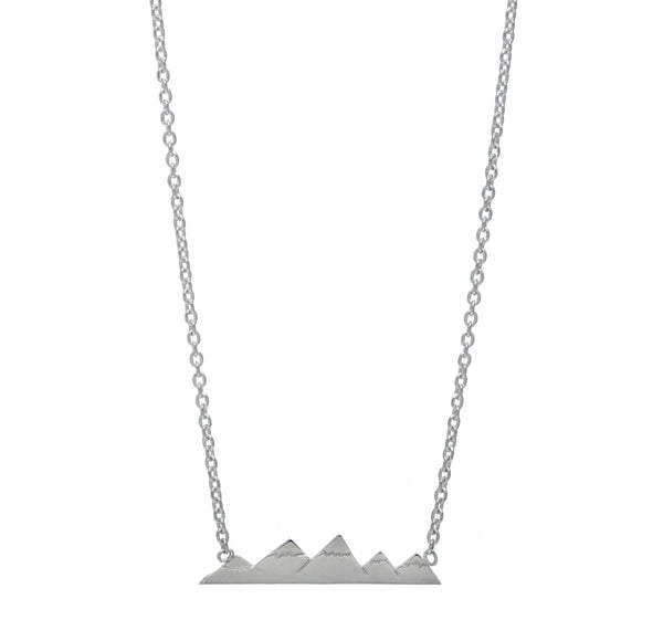 Elements Earth Sterling Silver Bar Necklace
