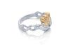 Sterling Silver and 14K Yellow Gold Claddagh Ring