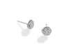 Rose Stud Earring Sterling Silver- small