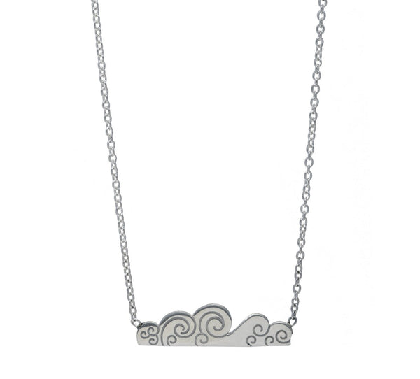 Elements Air Sterling Silver Bar Necklace